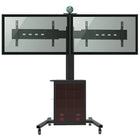 TygerClaw Mobile TV Stand for 30" - 60" TV, 81.8" x 23.6" x 70.9", Sliver-2 TV Mobile Stand with 360 degrees rotation