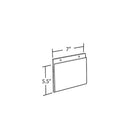Azar Displays 5.5" x 7" Horizontal Wall Mount Acrylic Sign Holder, Clear, 10 Pack (162721)-Wall hanging frame is constructed of clear 0.100" thick plastic that allows for easy viewing