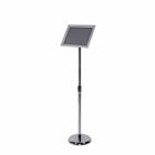 Eddie's Hang-Up Display Ltd. Floor Standing Sign Holders, 8.5" x 11", Chrome, 3 Pack (130411)-Perfect for showroom floors, retail stores or in restaurants as a menu stand