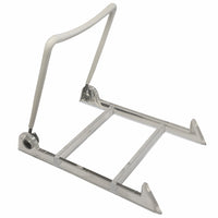 Eddie's Adjustable Acrylic Display Easel - 3-7/8"H x 4"W - Clear/White - 12 Pack-Counter Display Easel