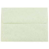 JAM Paper A6 Invitation Envelopes, 4.75 x 6.5, Parchment Green Recycled, 250 Pack (13278H)-Green parchment recycled envelope