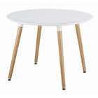 Nicer Furniture Wooden Dining Table - 32" White-Modern Dining Table
