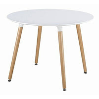 Nicer Furniture Wooden Dining Table - 32" White-Modern Dining Table