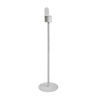 Futech 47"H Floor Stand with Hand Sanitizer Bottle Holder - Silver-12"Base Diameter