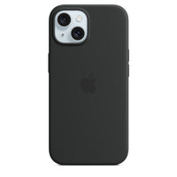 Apple iPhone 15 Silicone Case with Magsafe - Black-For use with Apple iPhone 15