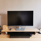 Decent Living Monitor Stand/Riser - Solid Maple-Stand sizes: 880mm L x 200mm W x110mm H/ 34.5" L x 8" W x 4.35" H