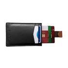 Champs Leather RFID Smart Tap Wallet - Navy-Gift box included for easy gift giving and an elegant presentation