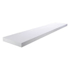 kieragrace Stockholm Aberg Floating Shelf w/ LED Light - White, 48", Matte Finish-Display: place decorative pieces, keepsakes, jewelry, awards, books on a functional modern floating shelf. elevate your decor and fill space above a desk, fireplace, entryway, or between the windows
