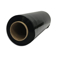 Malpack Hand Stretch Wrap - 14" x 1500' - 75 Gauge - Black - 4 Pack-Cast