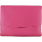 JAM Paper Italian Leather Portfolio With Snap Closure, 10.5 x 13 x 0.75, Fuchsia Pink, 12 Pack (2233320839B)-Fuchsia