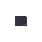 Champs Black Label Leather RFID Center Passcase Wallet, Navy-RFID blocking wallet in Gift box