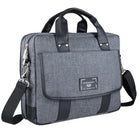Vangoddy Chrono 17.3" Laptop Messenger Bag - Crossover - Grey-Adjustable shoulder straps, reinforced handles
