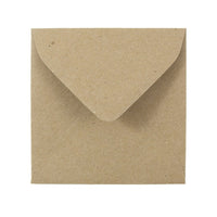 JAM Paper 3.125 x 3.125 Mini Square Envelopes, Brown Kraft Paper Bag Recycled, 1000 Pack (52797687B)-Brown