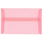 JAM Paper 4bar A1 Envelopes, 3.63 x 5 1/8, Blush Pink Translucent Vellum, 100 Pack (1591615g)-Blush pink
