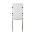 Archyi Portable Easel, Pico Collection, 27" x 70", White-Leather holders for fixing the legs in the back