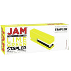 JAM Paper Office & Desk Sets, Stapler Pack of Staples, Lime Green and Green (3375GRGR)-Quantity: (1) Stapler, (1) Box of Staples (5000 ct)