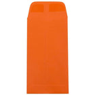 JAM Paper #7 Coin Envelopes, 3 3/8 x 6, Brite Hue Orange Recycled, 1000 Pack-Orange Envelopes