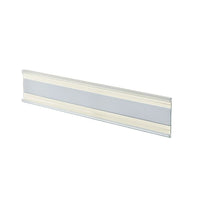 Azar Displays 2" x 8.5" Plastic Adhesive-Back C-Channel Nameplates, Clear, 10 Pack (199608)-Perfect for schools, businesses, or stores