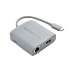 Cable Matters USB C Hub Multiport Adapter with 4K HDMI, 2X USB 2.0, 480Mbps Ethernet, and 60W PD-USB-C Dock adds Ethernet, USB, HDMI, and 60W charging power over a single USB-C connection