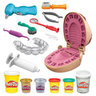 Play-Doh Drill 'n Fill Dentist Playset-Set of 2 4-ounce and 4 2-ounce non-toxic modeling dough compounds in plastic container