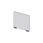 Mark Maker Modular Sneeze Guard Front - 23.5" W x 23.5" H panel 1/4" Clear Acrylic -2 4" aluminum bottom rails - no pass through-Attach modular panel sides to extend the length of your divider using Plastic Living Hinges (Flex Hinges).