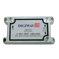 Digiwave HDTV Amplifier, 7.1" x 3.9" x 2", Silver-Ideal for long cable or multiple subscriber TV sets