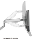 Uplite Dual Spring Assisted Monitor Mount Arm for 17" - 32" Monitors-Full Articulation - Adjustable arm offers +55 deg to -55 deg tilt, 180 deg swivel and 360 deg rotation, self-adjusting counterbalance for most any monitors
