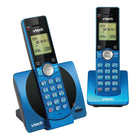 Vtech 2-Handset Cordless Phone with Caller ID/Call Waiting, Blue-Caller I.D./Call Waiting (both feature require service from phone company)- stores 30 calls