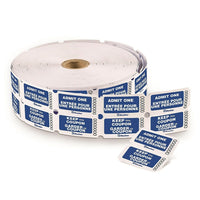 "Admit One" Tickets with Coupon, 1,000/Roll-Great for any special events, raffles, carnivals or company giveaways