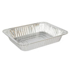 Luciano Aluminum Foil Rectangular Roasting Pan, 12.75 x 10.5 inches, Silver, 50 Pieces-Dimensions: 12.75"L x 2.5"H x 10.5"W in dimensions