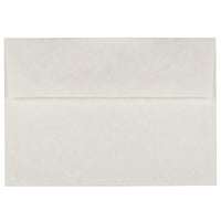 JAM Paper A7 Invitation Envelopes, 5.25 x 7.25, Parchment White Recycled, 100 Pack (12672g)-White