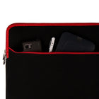 Vangoddy 17" Neoprene Laptop Sleeve - Red-Slim-line design allows this case to be carried solo or fit in your favorite bag