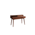 Plata Import Pat Office Desk Writing Desk - Ash Stain Walnut Veneer - Brown-Writing desk