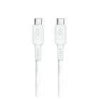 LOGiiX Sync & Charge Anti Stress USB-C to USB-C - 1.2M - White-Designed to charge and transfer data between two USB-C based devices
