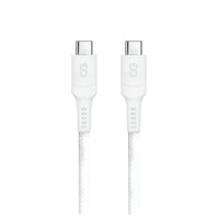 LOGiiX Sync & Charge Anti Stress USB-C to USB-C - 1.2M - White-Designed to charge and transfer data between two USB-C based devices