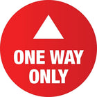 Mark Maker Floor Decal 12" Diameter Circle - One Way Only With White Arrow-Floor Decal