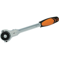 Dynamic Tools 3/8" Drive 72 Tooth Swivel Head Quick Release Ratchet, 9" Long, Comfort Grip Handle-3/8" Drive