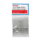 Staples Pin-Style Name Badge Kit - 10 Pack-Kits include clear plastic badge holders with white inserts