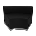 Flash Furniture – Mobilier de réception HERCULES Alon en cuir noir, 4 modules (ZB803840SBK)-Modèle contemporain