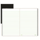 Blueline Ruled EcoLogix Memo Book – 7-1/2" x 4-3/4" – Ruled – 96 Sheets – Black-Green ruling with margin