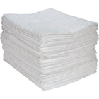 Zenith Safety Fine Fibre Sorbent Pads, Oil Only, Heavy, 15" L x 17" W, 100 Pack-Premium fine fibre