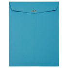 JAM Paper 10 x 13 Open End Catalog Envelopes with Clasp Closure, Brite Hue Blue Recycled, 100 Pack (87493)-Size: 10" x 13"