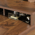 Sauder 59"W Clifford Place L-Desk - Grand Walnut-Meets BIFMA standard x5.5 for safety, durability, and structural performance