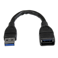 StarTech USB 3.0 A-to-A Extension Cable, 6", Black-Guaranteed reliability