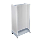 Azar Displays H-Shaped Pegboard Display, 66" x 36", White (700432-WHT)-Made from pegboard