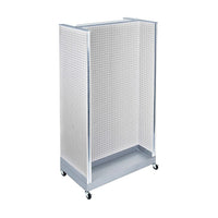 Azar Displays H-Shaped Pegboard Display, 66" x 36", White (700432-WHT)-Made from pegboard
