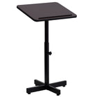 Flash Furniture Adjustable Height Metal Lectern in Mahogany-Mahogany Thermal Fused Laminate Surface