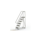 Tri-Arc Manufacturing Aluminum Rolling Ladder, Step Width: 16", Step Type: Serrated, No. of Steps: 6 (WLAR106165)-No. of Steps: 6