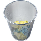 Staples Metal Mesh Wastebasket 17L - Silver-Wastebasket, for garbage disposal
