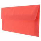 JAM Paper #10 Enveloppes en vélin translucide pour entreprises - 4,125" x 9,5" - Rouge primaire - Paquet de 50-Quantité : 50 enveloppes par paquet